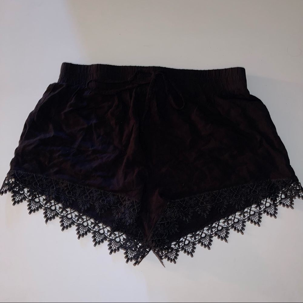 Black Lace Shorts